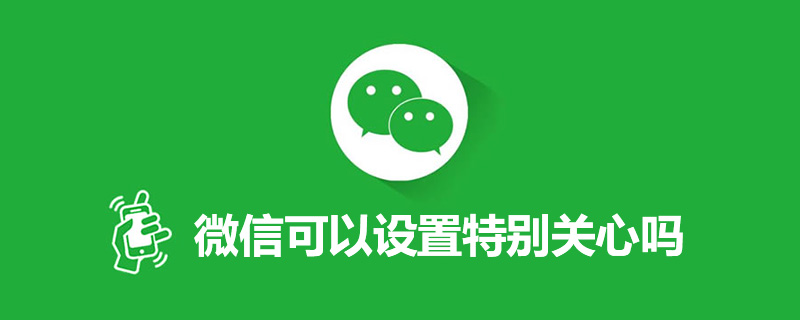 微信可以设置特别关心吗”