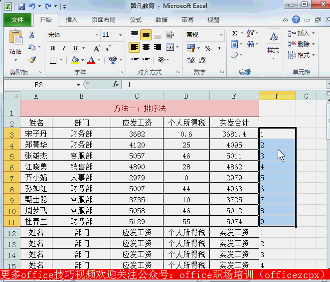 Excel如何制作工资条 各种制作工资条的小技巧，你值得拥有”