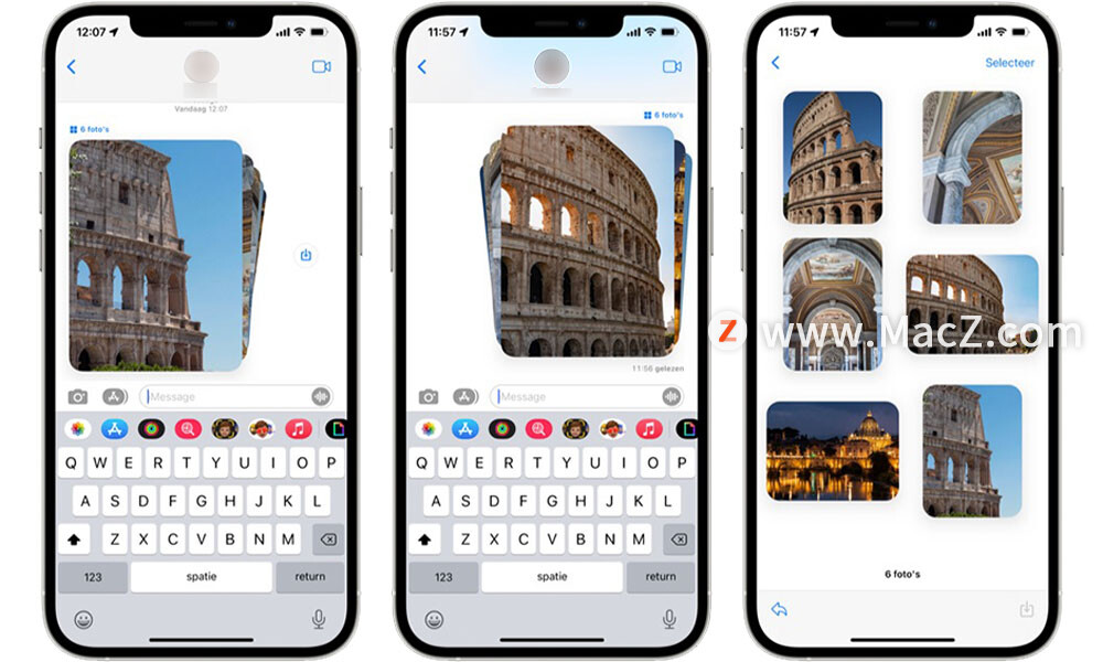 如何在 iPhone、iPad 和 Mac 上通过 iMessage 共享照片和视频？”