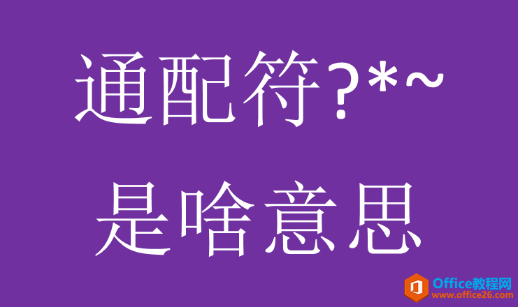 excel常用通配符？*~用法解析