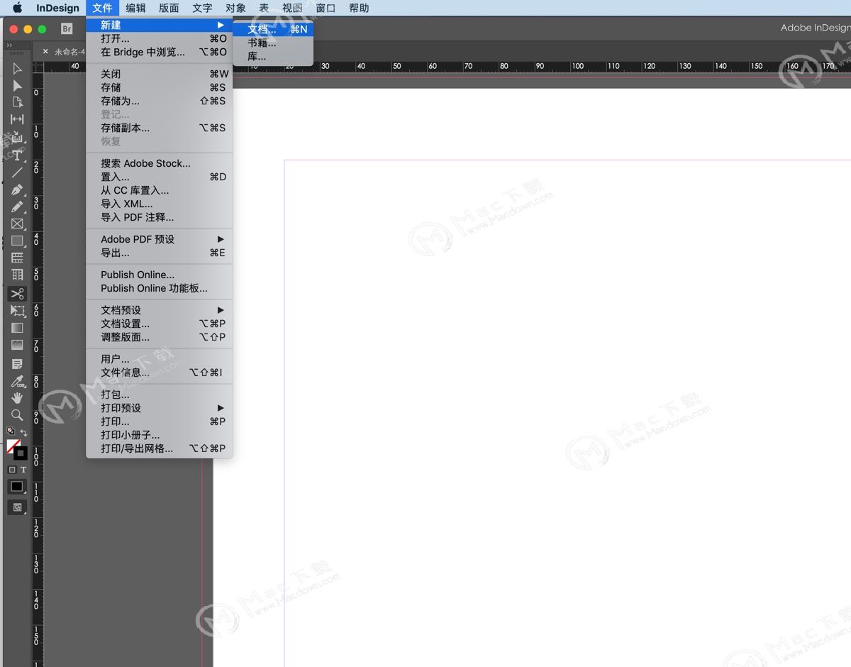 ID CC 2019 Mac版新手教程如何新建和保存文档
