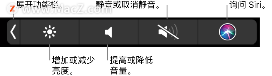 苹果Mac触控栏使用技巧”