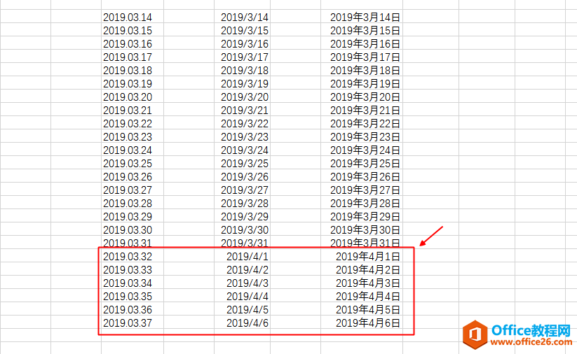 Excel单元格中不要输入2019.03.14的日期格式”