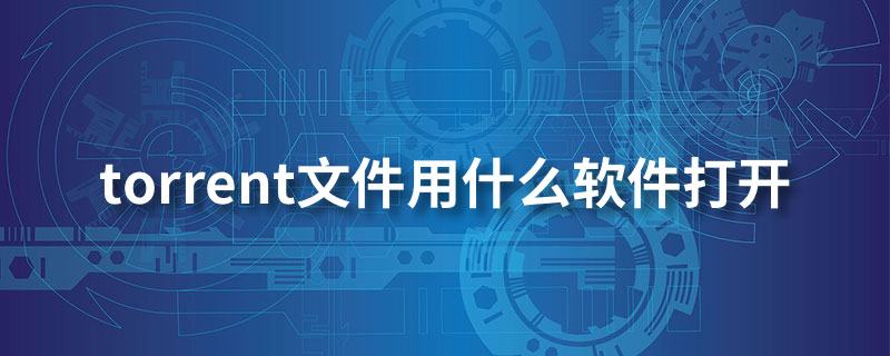 torrent文件用什么软件打开