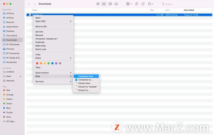 如何在 Mac 上打开和提取 RAR 文件？”