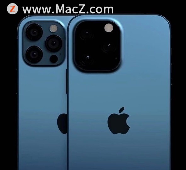 苹果 iPhone 13 Pro 最新渲染图：相机模组变黑，且凸起有所增加”