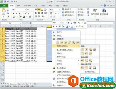 excel 粘贴预览功能