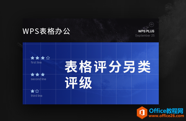 WPS excel表格评分另类评级”