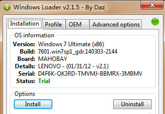 示例win7loader激活工具使用方法”