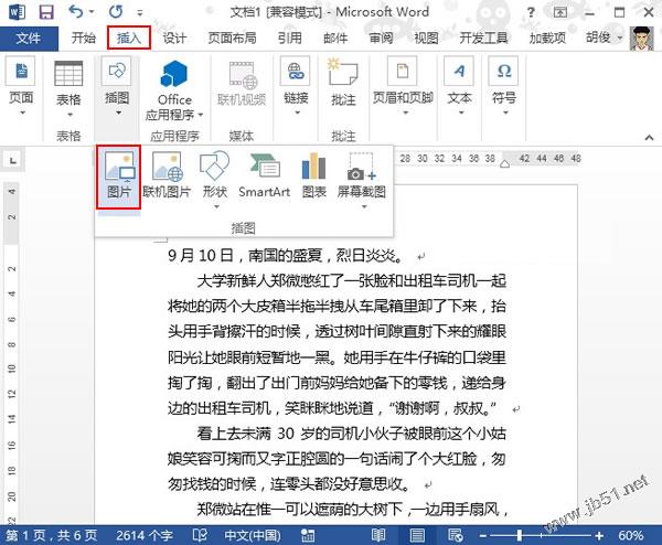 word2013图文混排使用实例”