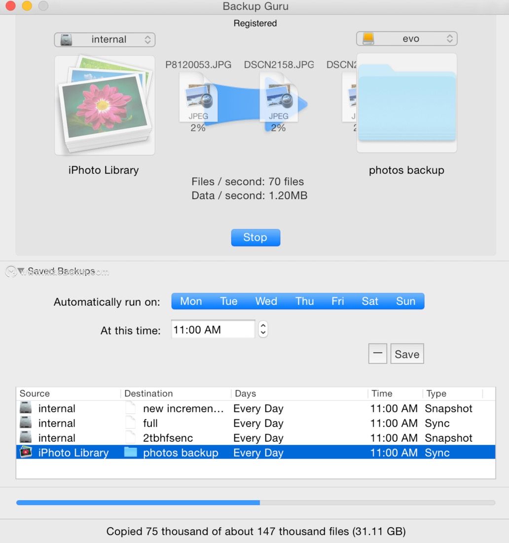 Mac Backup Guru是否可以删除创建的旧快照而不影响将来拍摄的快照？”