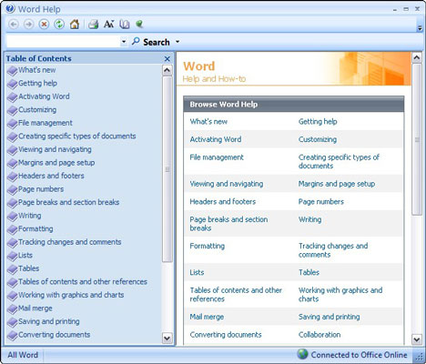 Word 2007帮助功能怎么用？