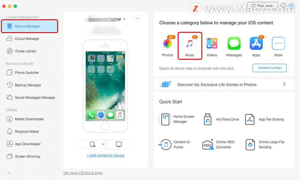 如何将所有音乐从 iPhone传输到Mac呢？”