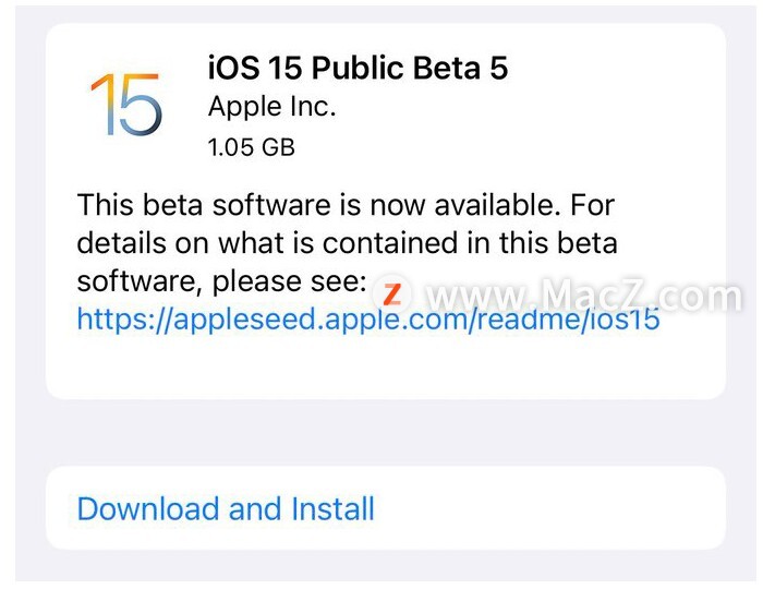 苹果 iOS 15/iPadOS 15/watchOS 8/tvOS 15 公测版 Beta 6 发布”