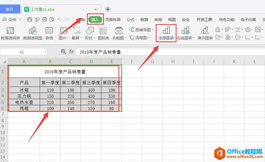 WPS 如何给Excel图表添加标题