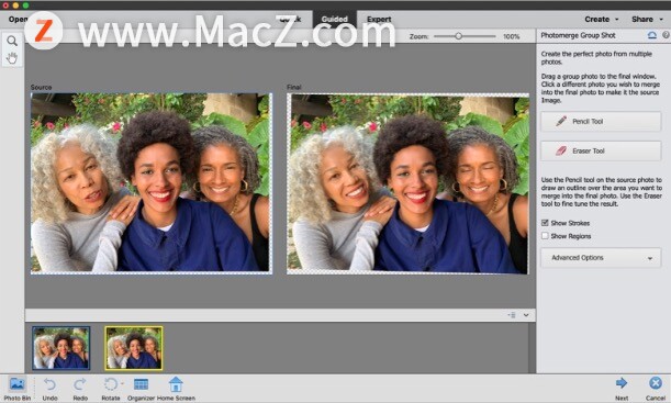 Photoshop Elements：做出完美大合照，让笑容一起绽放”