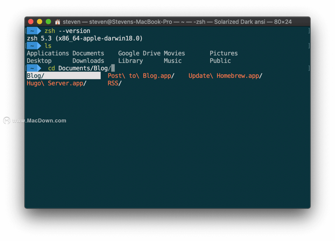 Mac os提前用上 macOS Catalina的Shell Oh My Zsh 配置指南”