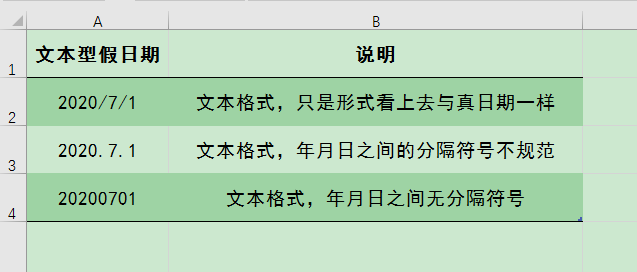 excel 文本型假日期转成数值型真日期不同方法对比分析”