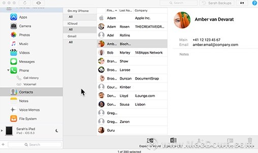 如何从Mac中删除iPhone或iPad联系人，iMazing教程