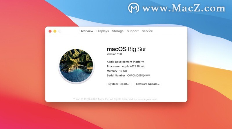macOS Big Sur 版本号升级到11
