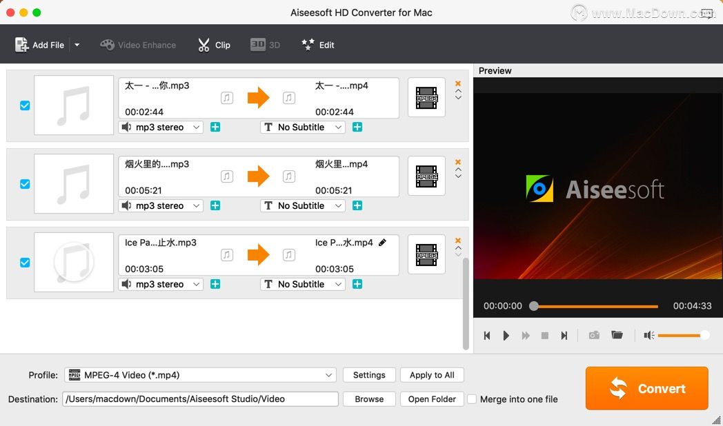 Aiseesoft HD Converter for Mac入门教程