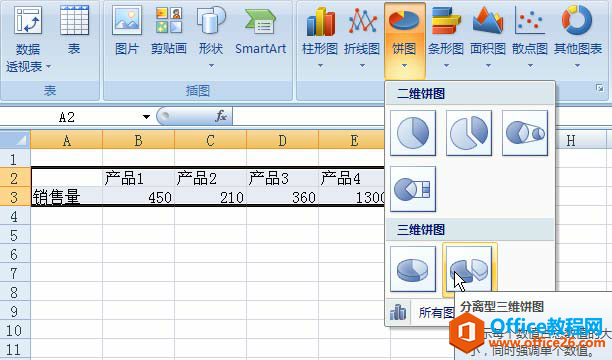 如何使用excel图表生成市场份额饼图”