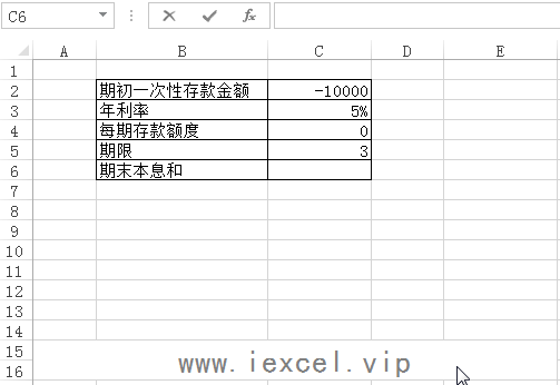 excel中的财务函数 FV终值函数 使用实例教程”