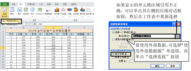 excel 如何创建数据透视表