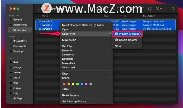 如何在 Mac 上将 WebP 图像批量转换为 JPG？”