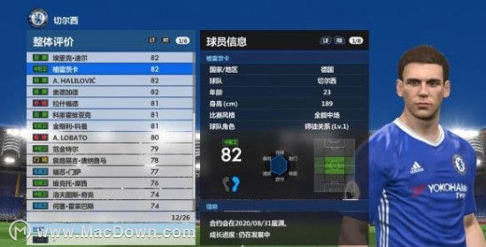 实况足球 2017 for Mac(PES 2017)实用球员推荐，高性价比球员介绍(5)”