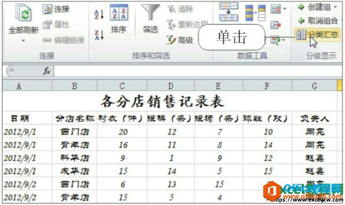 Excel2010如何分类汇总分析数据”