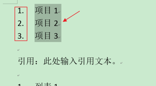 word怎么设置项目编号左侧编号数字为上标?”