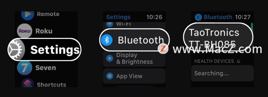 如何将蓝牙耳机与Apple Watch配对？