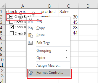 Excel 2013/2016中如何统计或者求和选中的复选框的数”