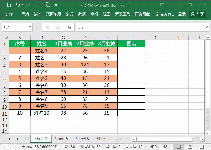 excel如何添加迷你图”