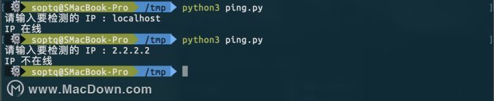python教程判断一下一个 IP 在不在线？ping IP教程
