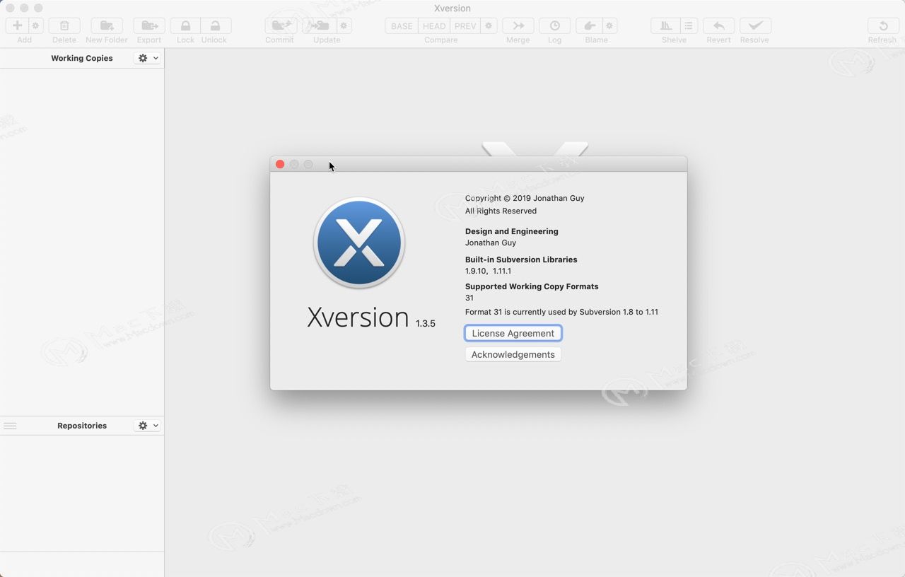 Xversion for mac v1.3.5激活版，一款优秀的SVN客户端