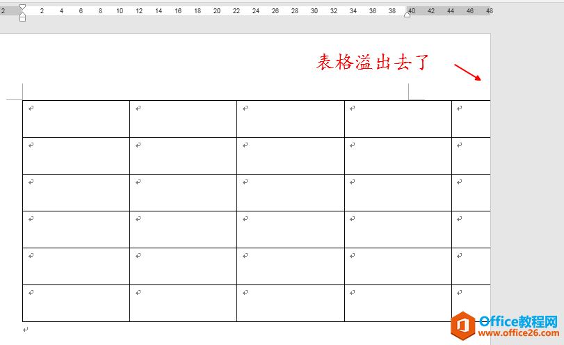 word表格右边溢出页面，看不见，找不到”