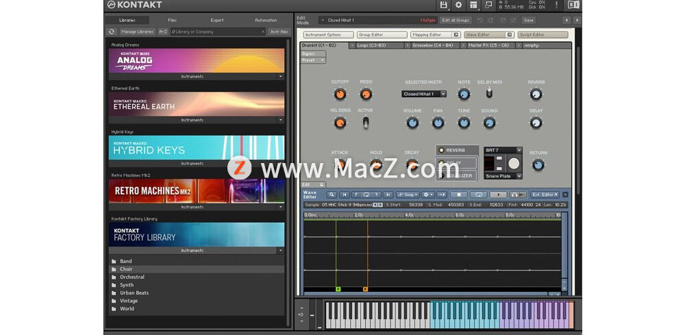 苹果Mac强大的采样器音源软件：Native Instruments Kontakt