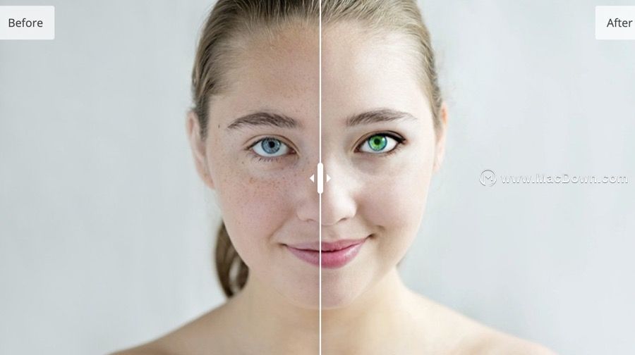 寻找皮肤瑕疵卸妆？ 试试Movavi Photo Editor！