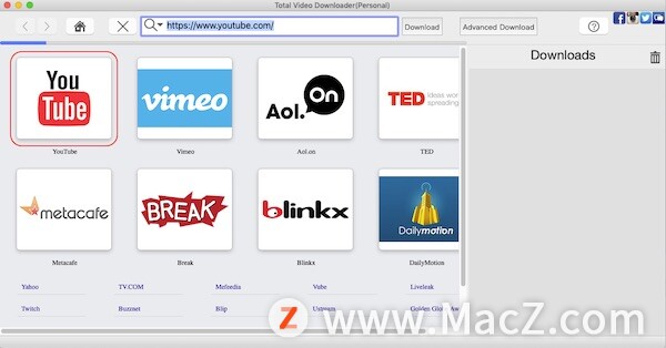 如何使用Total Video Downloader下载任何视频音乐和实时流式视频?”