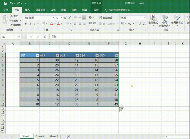 excel 快速移动/复制表格 不同列的内容互换 将表格移动到另外一个工作表中 公式转数值”