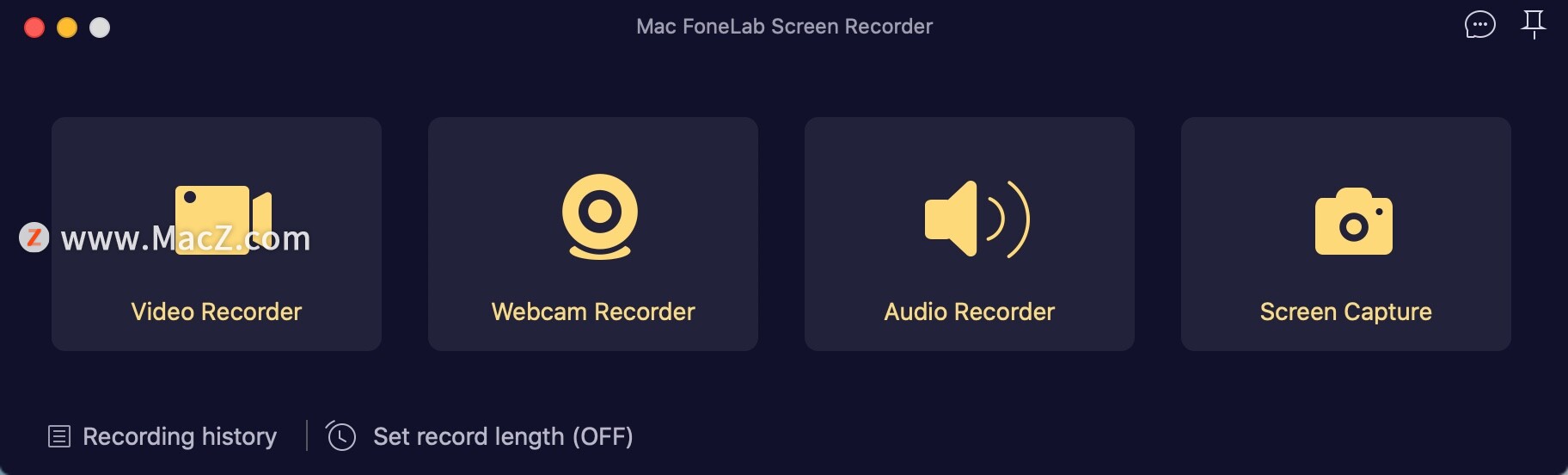 Mac最佳屏幕录像机:FoneLab Screen Recorder