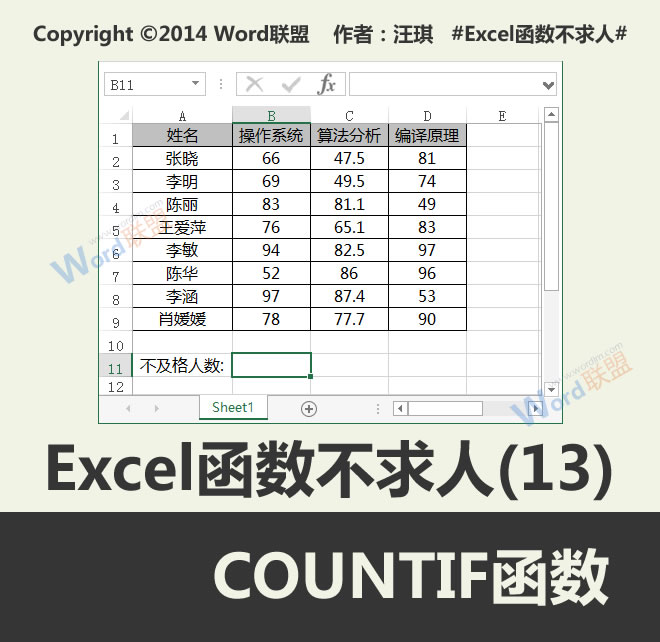 计数函数:不求人函数(13)”