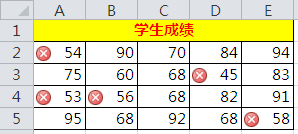 excel 条件格式图标集的使用，满足条件的单元格才显示图标集的设置方法