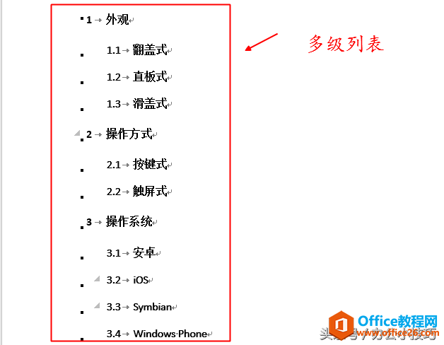 word 如何设置和使用多级列表”