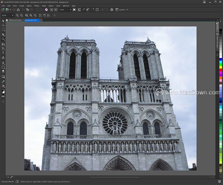 CorelDRAW mac版如何校正影像透视？CorelDRAW mac使用教程”