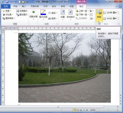 Word2010中裁剪图片的秘技”