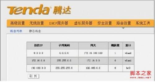 如何查看静态路由表 图解路由器如何查看路由表