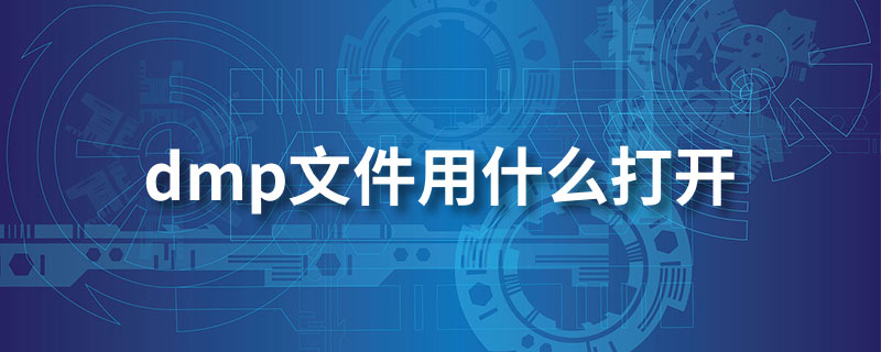 dmp文件用什么打开”
